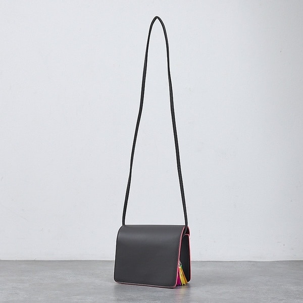ノミネ（NOMINE）/【cheek】Line mini shoulder カラーライン ショルダーバッ
