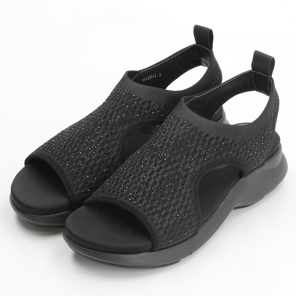 ムーム（MOOM）/キラキラニットスポーツサンダル