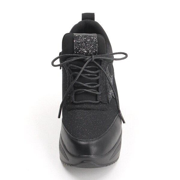 ムーム（MOOM）/スターモチーフサイドファスナーインヒールスニーカー ムーム（MOOM）/スターモチーフサイドファスナーインヒールスニーカー