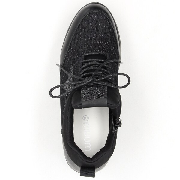 ムーム（MOOM）/スターモチーフサイドファスナーインヒールスニーカー