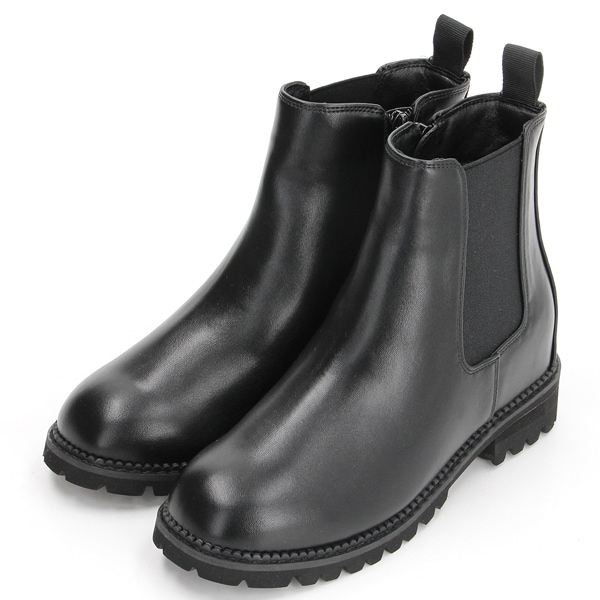 ムーム（MOOM）/インヒールサイドゴアショートブーツ