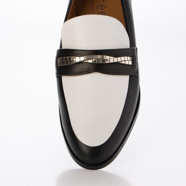 クリー（Creer）/24秋冬新作フラット本革ボロネーゼ製法チェーン風