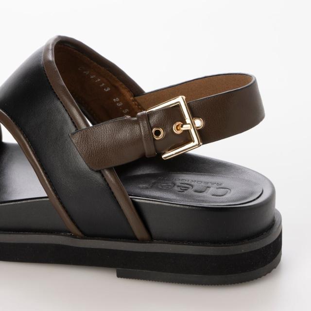 クリー（Creer）/25春夏新作3cmトリミングデザインフットベッドサンダル