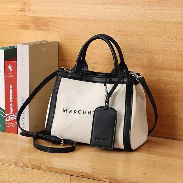 マーキュリーデュオ（MERCURYDUO ）/【MERCURYDUO/マーキュリーデュオ】カードケース付 軽量キャンバスロゴ 2WAYトートバッグ_19