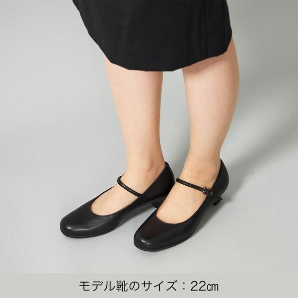 イング（シューズ）（ing）/【マイナビ掲載】ストラップ付ブラックプレーンパンプス_16