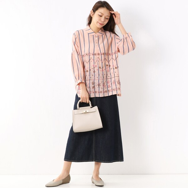 イング（シューズ）（ing）/アシンメトリーカットフラットパンプスの