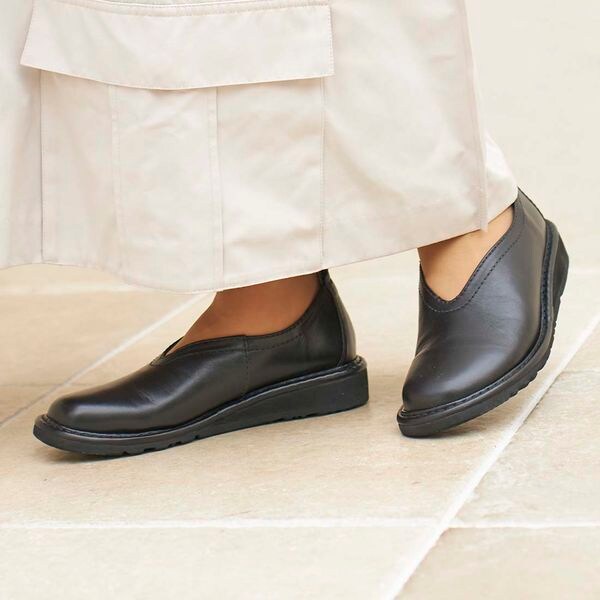 イング（シューズ）（ing）/【サスティナブル】深めカットフラットシューズ