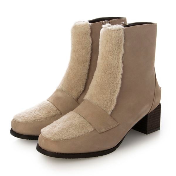 イング（シューズ）（ing）/スクエアトゥローファーブーツ