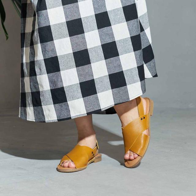 イング（シューズ）（ing）/【WEB限定】クロスベルトフラットサンダル