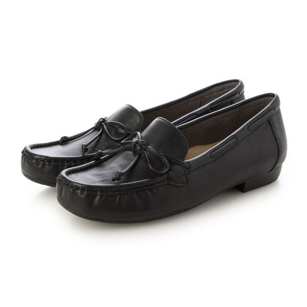 イング（シューズ）（ing）/【3E】【サスティナブル】リボン付きモカシューズ