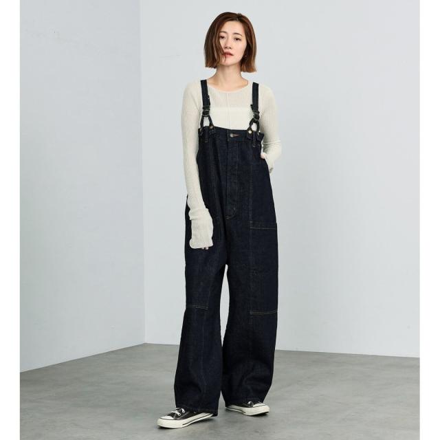 atelier SOMETHING W KNEE SALOPETTE】サロペット atelier SOMETHING W KNEE SALOPETTE】／マルチウェイデニムベア