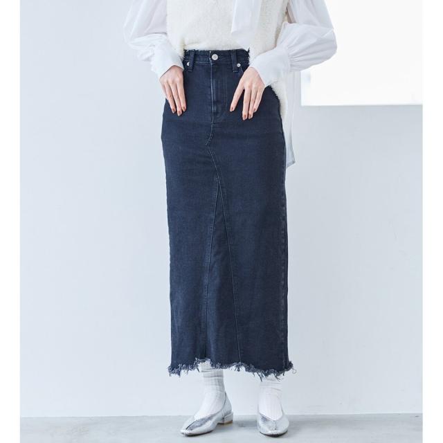 サムシング（SOMETHING）/【中林美和さん着用】SOMETHING リメイクナロースカート_13