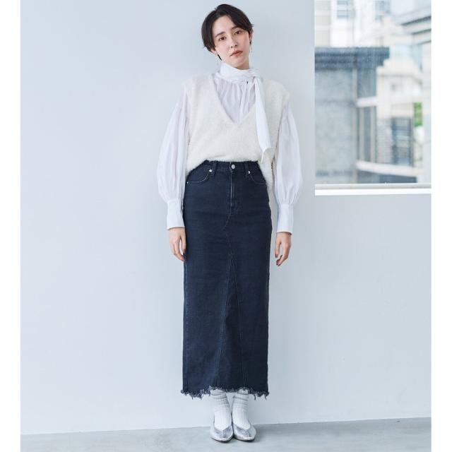 サムシング（SOMETHING）/【中林美和さん着用】SOMETHING リメイクナロースカート_19