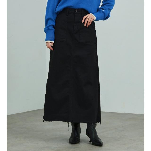 サムシング（SOMETHING）/SOMETHING ベイカーロングスカートの通販はau