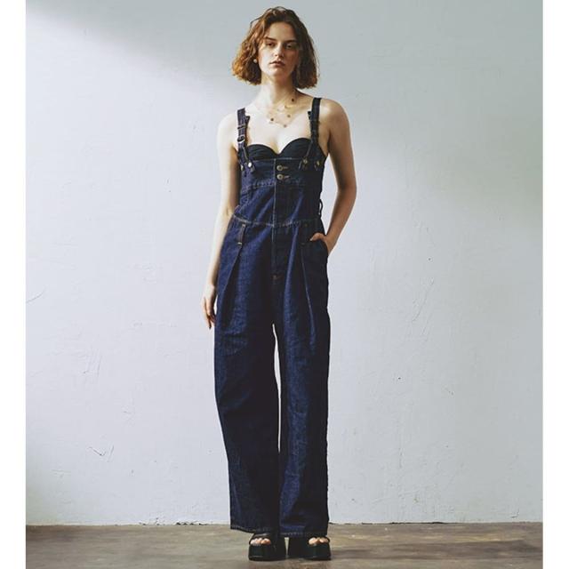 サムシング（SOMETHING）/atelier SOMETHING LACE UP SALOPETTE/レースアップサロペット/オー