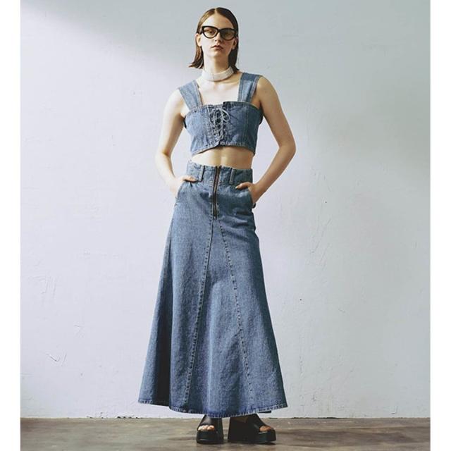 サムシング（SOMETHING）/atelier SOMETHING MERMAID DENIM SKIRT/マーメイドデニムスカート