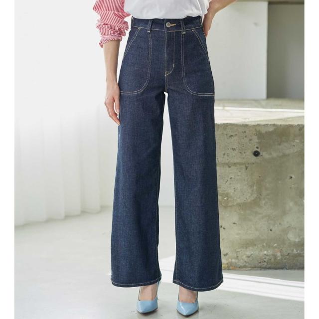 サムシング（SOMETHING）/SOMETHING LISAレースアップワイドデニムパンツ