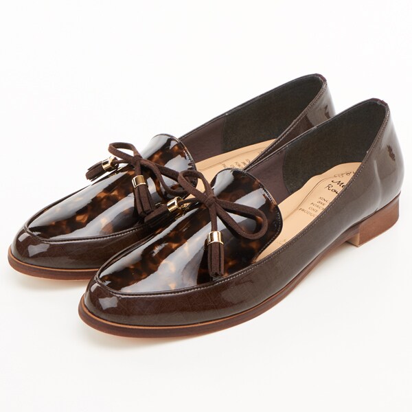 メタルルージュ（l Rouge）/キラキラビットローファー メタルルージュ（Metal Rouge）/エナメルタッセルリボンローファーの