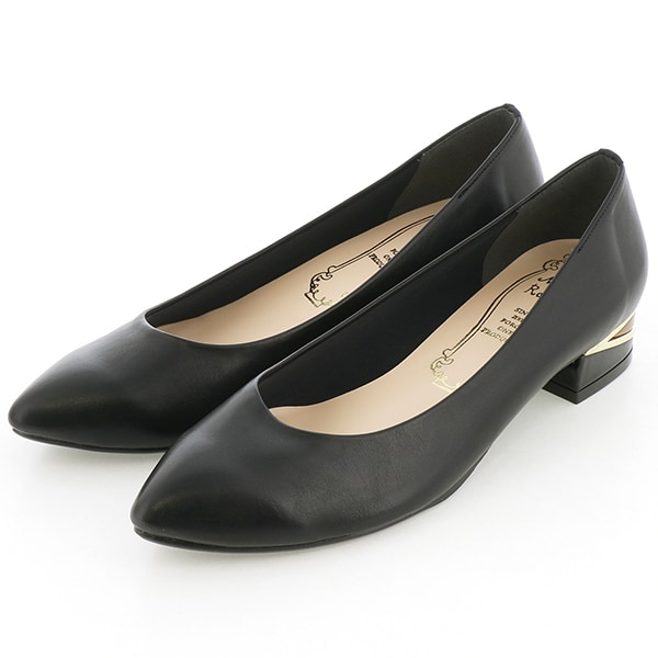 メタルルージュ(Metal Rouge)/【晴雨兼用】アーモンドトゥブロックヒールプレーンパンプスの通販は