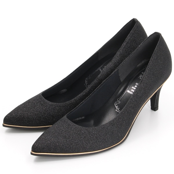 メタルルージュ（Metal Rouge）/ポインテッドトゥラメプレーンピンヒールパンプスの通販は