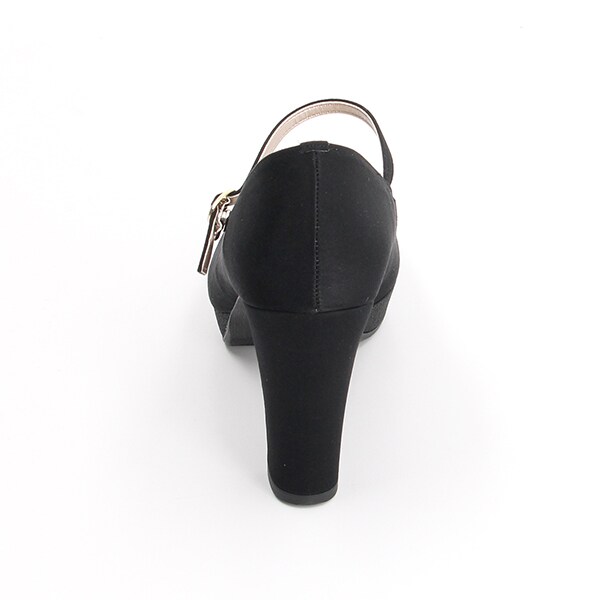 メタルルージュ（Metal Rouge）/ラウンドトゥ厚底ストラップパンプスの