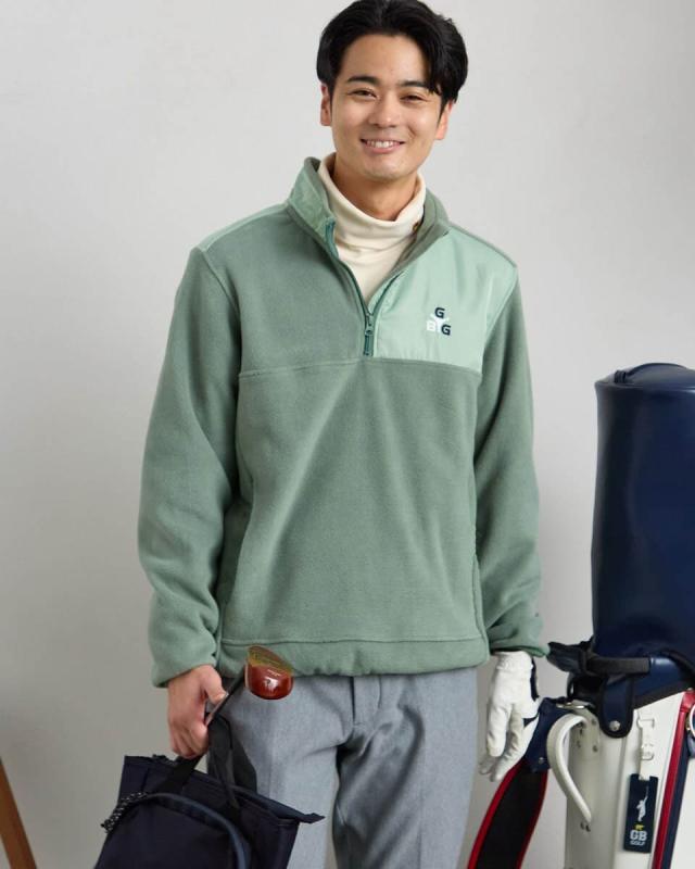 ゴールデンベア（GOLDENBEAR）/SPIKE ハーフZIPフリース　【GBGOLF】