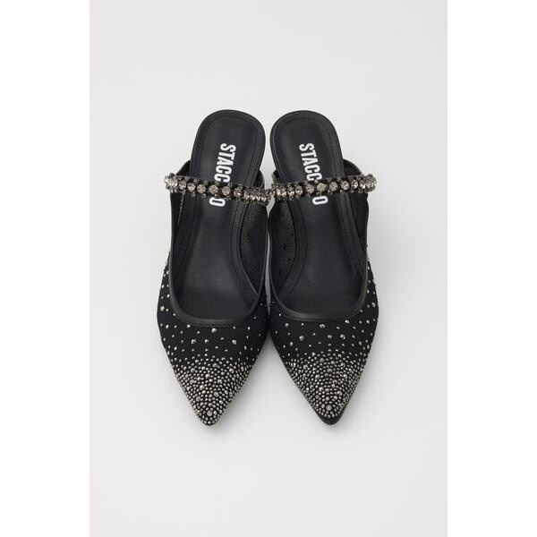 スタッカート（STACCATO）/ブライトシャインシースルーミュールの通販