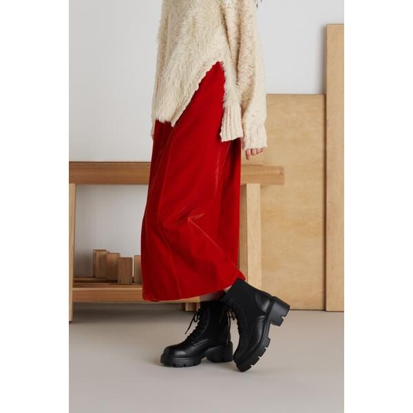 スタッカート（STACCATO）/バルーレースアップニットコンビブーツ