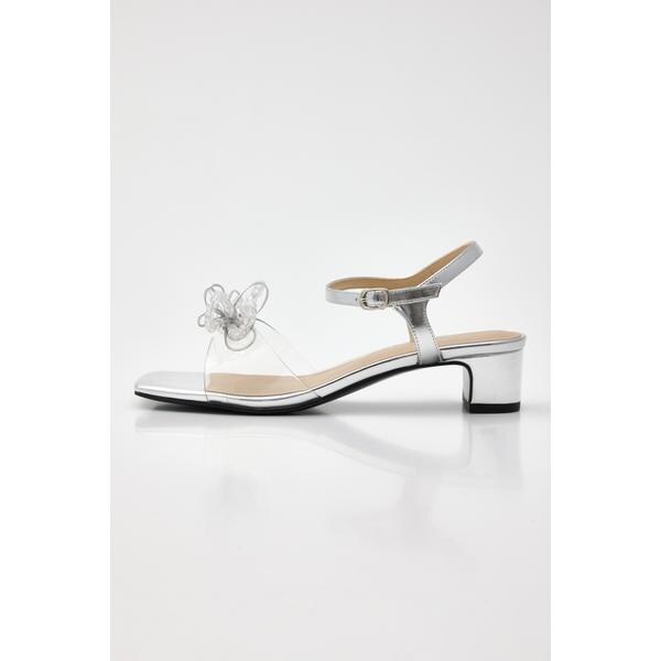 スタッカート（STACCATO）/ヌーディーバブルクリアサンダル