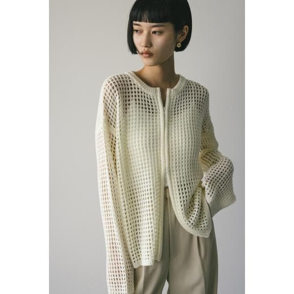 スタイルミキサー（STYLEMIXER）/2WAYブロックメッシュカーディガンの通販は