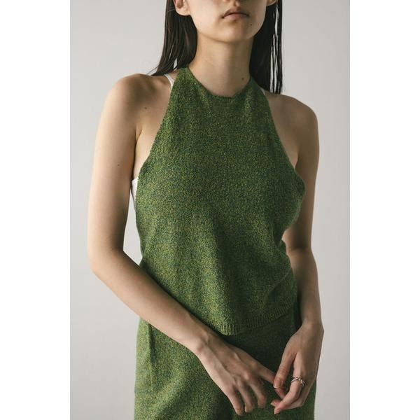 スタイルミキサー（STYLEMIXER）/ホルターパイルニットトップ