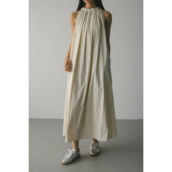 スタイルミキサー（STYLEMIXER）/撥水ネックギャザーワンピース