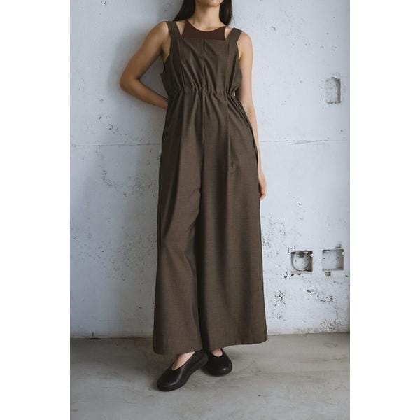 スタイルミキサー（STYLEMIXER）/サイドギャザーワイドロンパース