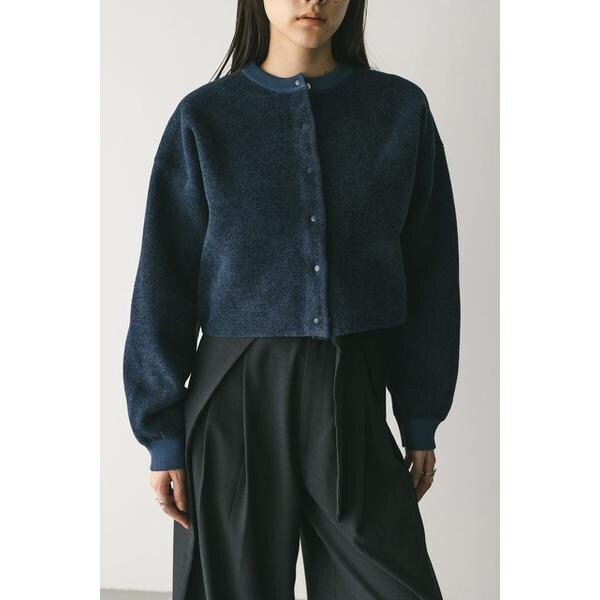 スタイルミキサー（STYLEMIXER）/リバーシブルベロアニットカーデ