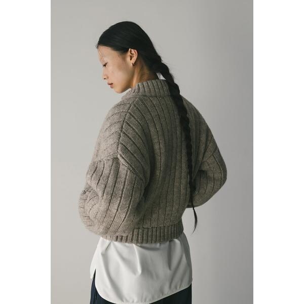 【NEW】スタイルミキサー（STYLEMIXER）/パッファーニットジップカーデ