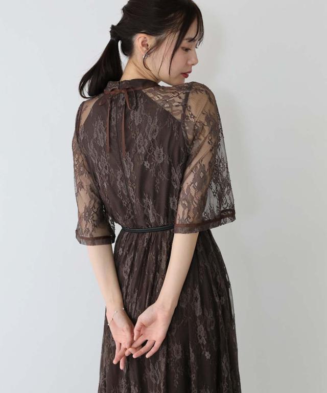 ブルーイースト（BLUEEAST）/バックリボンレースパーティードレス 結婚