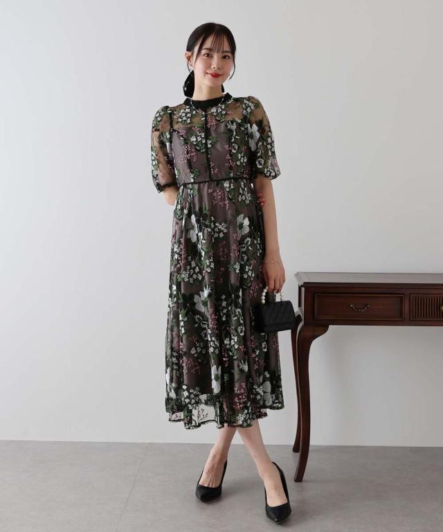 ブルーイースト（BLUEEAST）/フラワーエンブロイダリ?ドレス