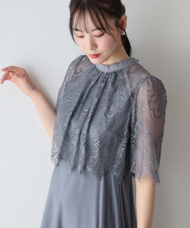 ブルーイースト（BLUEEAST）/フレアレーススリーブフィッシュテール