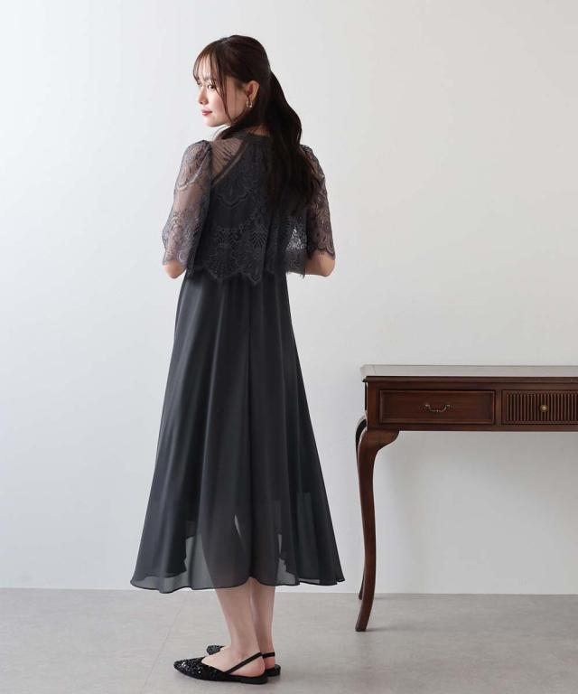 ブルーイースト（BLUEEAST）/フレアレーススリーブフィッシュテール