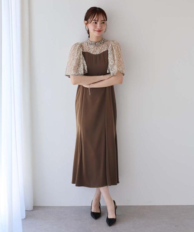 平和屋着物□極上 池田重子 結城紬 奥順謹製 はたおり娘 色無地 芥子色