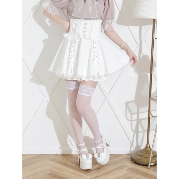 ★美品★ NOEMIE フロントダブルスピンドルスカパン ★ ノエミー NOEMIE フロントダブルスピンドルスカパン （サックス