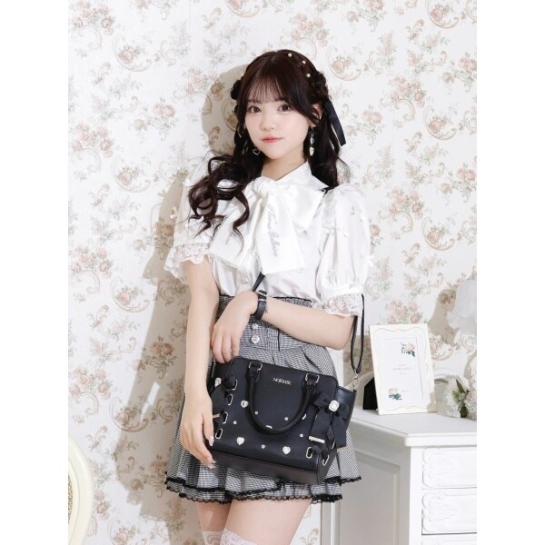 ノエミー（NOEMIE）/お嬢さんビジューレースアップ2WAYバッグの通販は