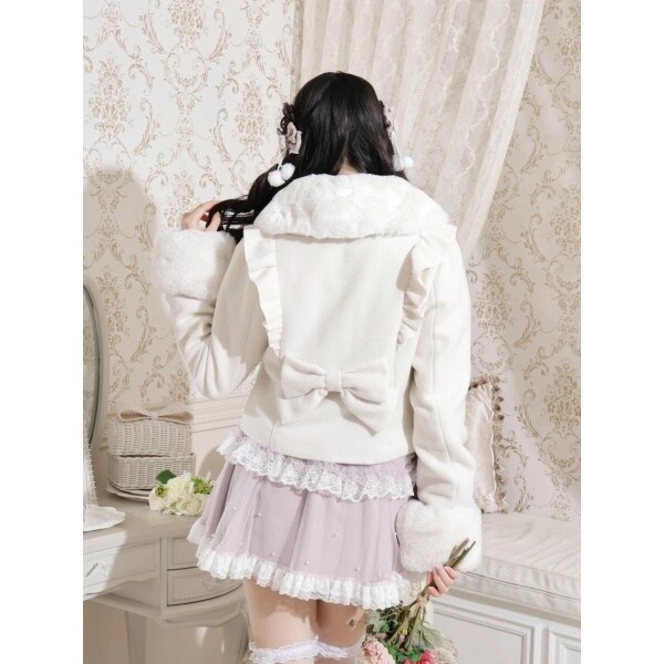 【完売品】ノエミー お嬢さんワッフル ショートコート ノエミー NOEMIE お嬢さんワッフルショートコート （黒
