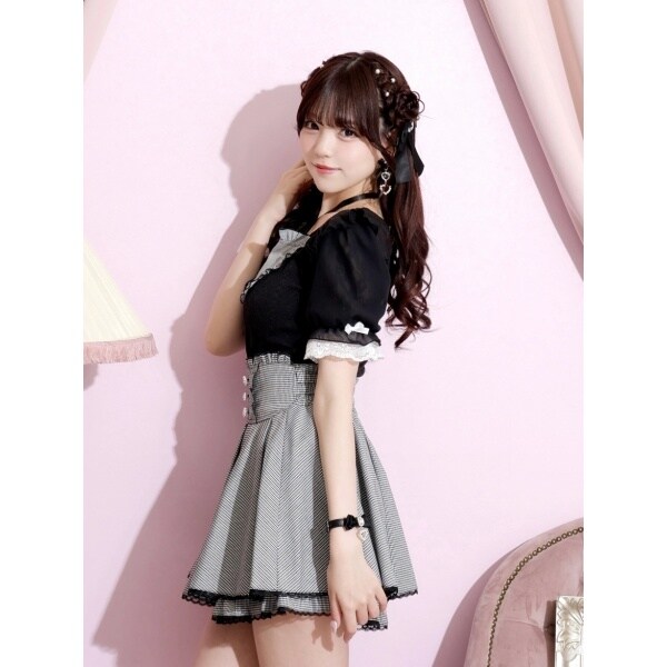 NOEMIE ノエミー お嬢さんバックレースアップチョーカーネックカットソー ノエミー NOEMIE お嬢さんバックレースアップチョーカーネック