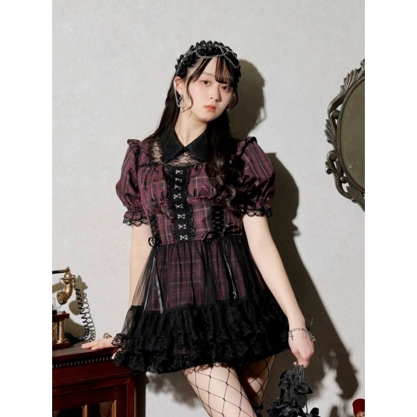 ノエミー（NOEMIE）/レースアップチュールティアードセットアップ