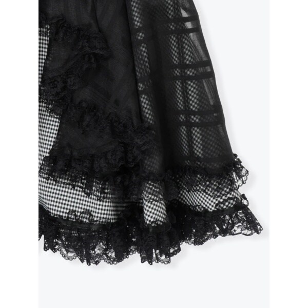 地雷 NOEMIE ノエミー リボン セーラー チェック ハート セットアップ