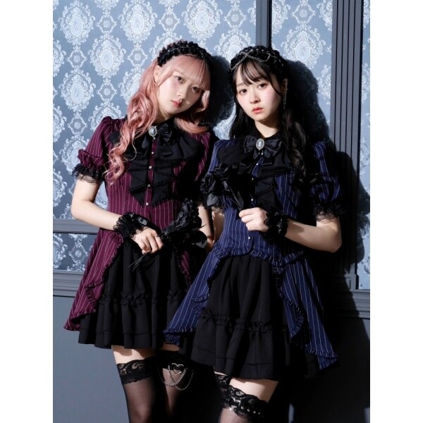 NOEMIE ノエミー ゴシックドレッシーラッフルセットアップ ゴシックドレッシーラッフルセットアップ（セットアップ｜ワイン