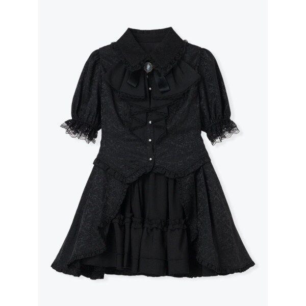 NOEMIE ノエミー ゴシックドレッシーラッフルセットアップ ゴシックドレッシーラッフルセットアップ（セットアップ｜ワイン