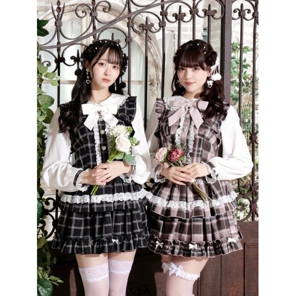 ノエミー（NOEMIE）/キラキラハートレイヤード風ティアードセットアップ