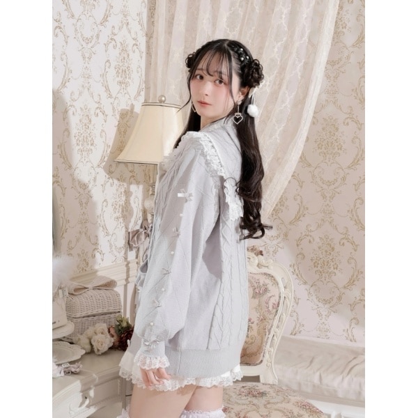 ノエミー（NOEMIE）/メニーリボンケーブルセーラカーデの通販はau PAY